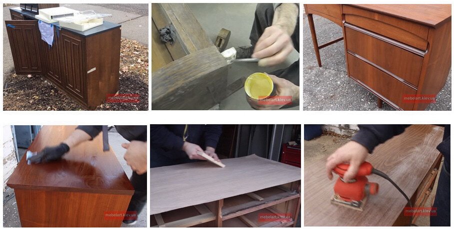 услуги ремонта деревянной мебели