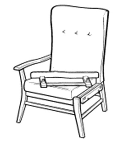 Chair with removable armrest