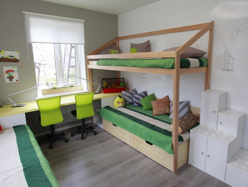 Маленькая комната для подростков купить мебель