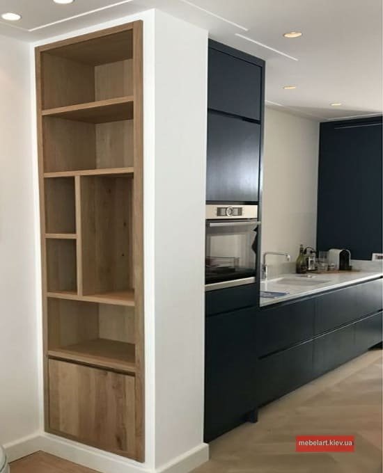 вбудовані кухонні з дуба