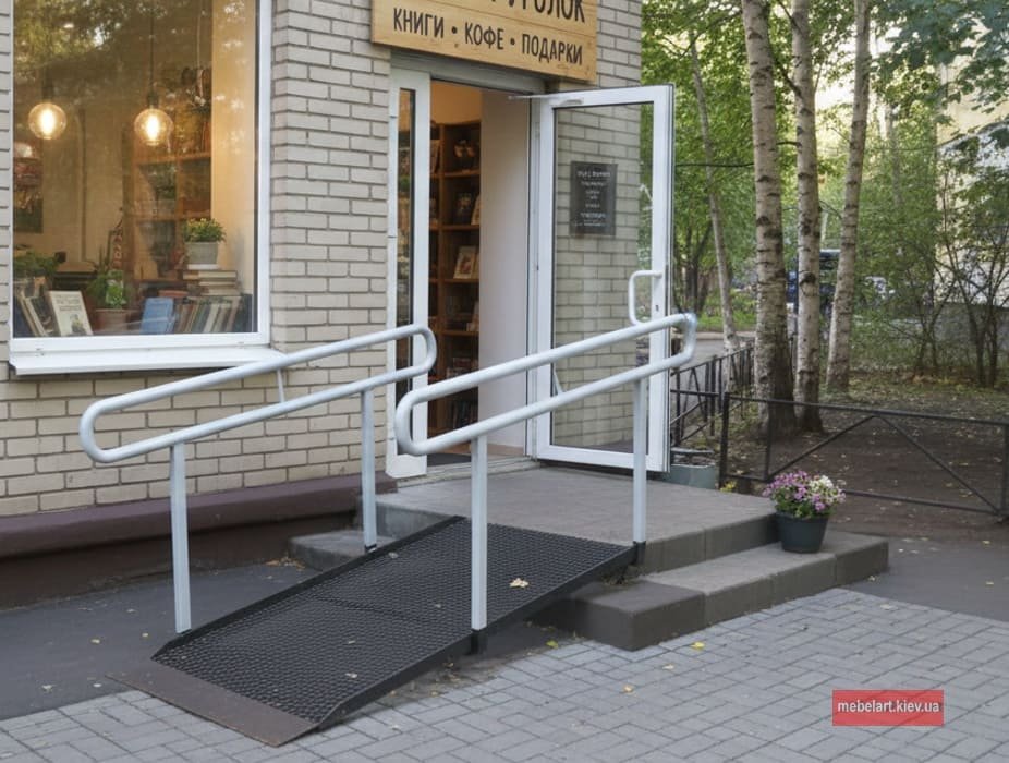 варианты пандусов из нержавейки