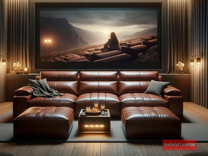 модульный диван для домашенго кинотеатра