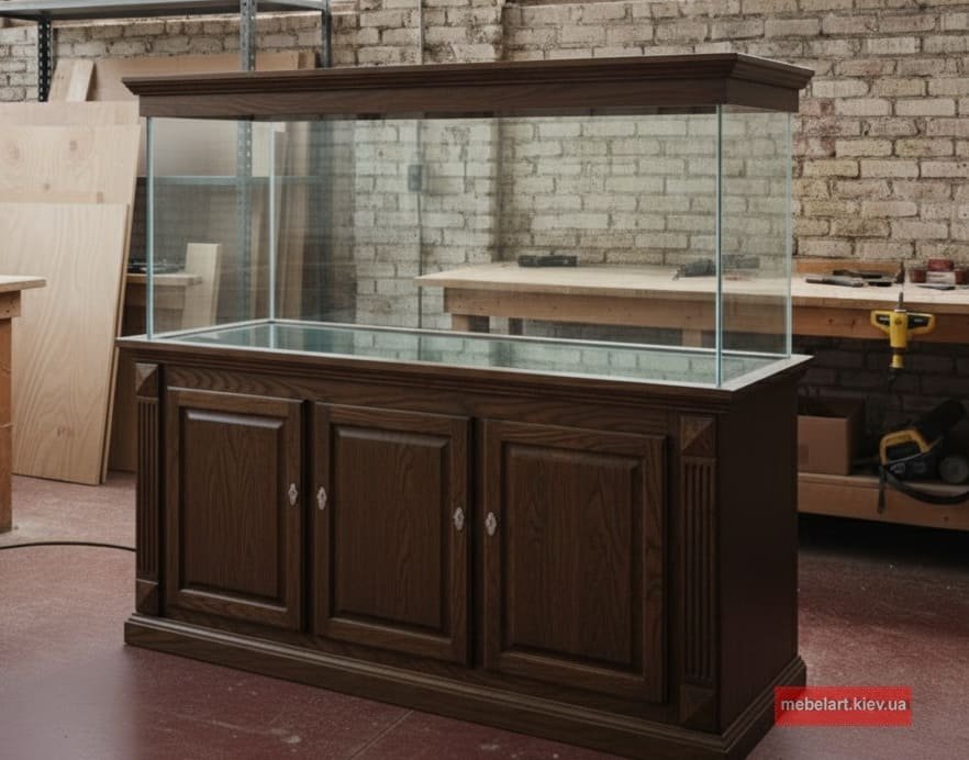 Дизайн тумбочки під акваріум