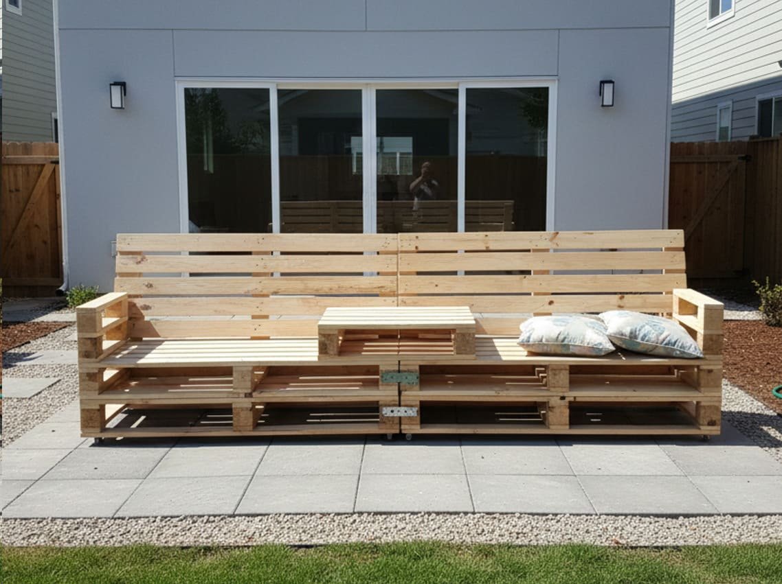 для дачи мебель из деревянных поддонов