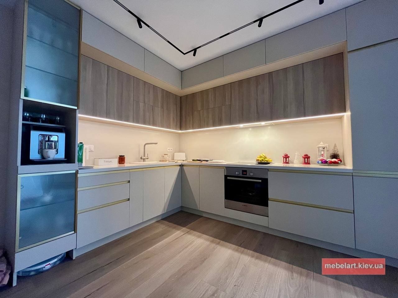 Дерев'яні кухні від виробника під ключ Проект кухні з масиву дерева на замовлення