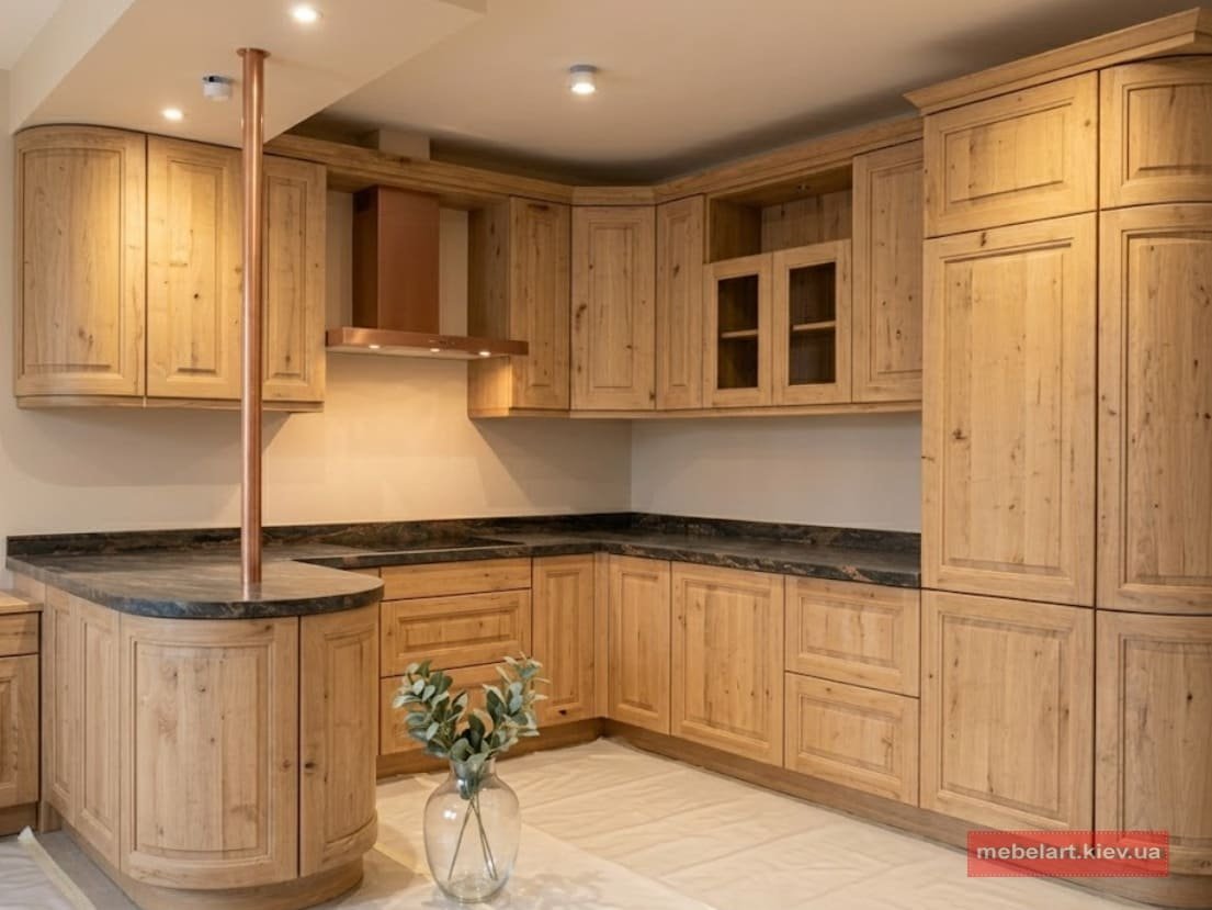 дизайн проєкт соснової кухні