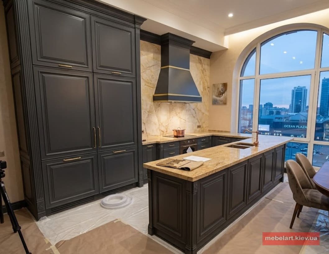 дизайн проєкт кухні з кухонною шафою