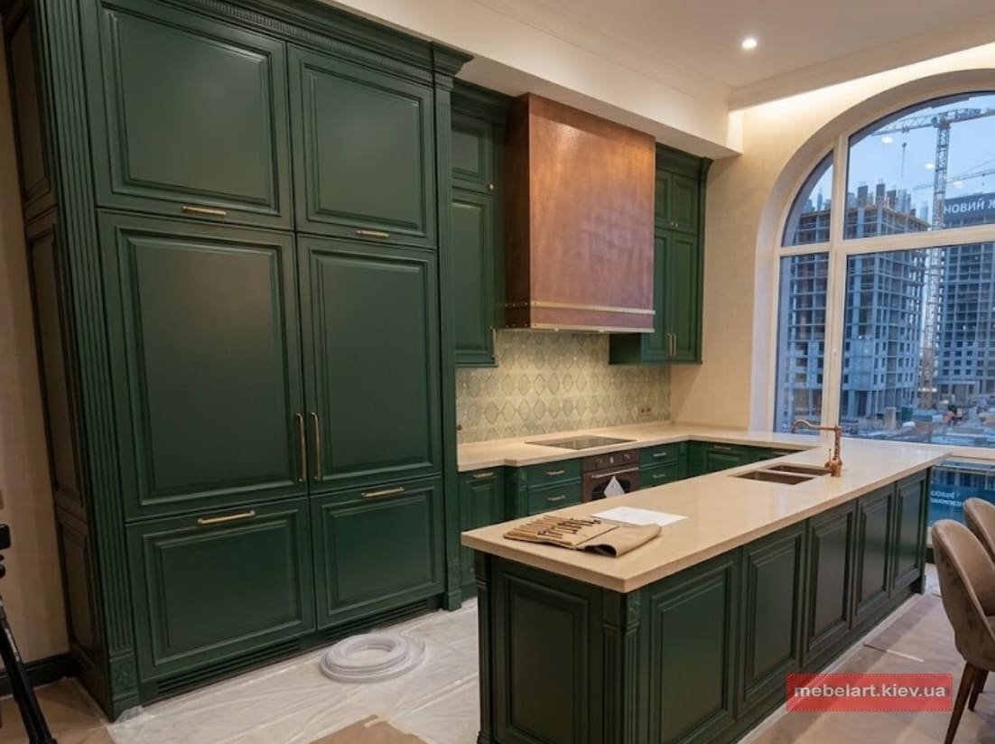 дизайн проєкт кухонної шафи з дерева