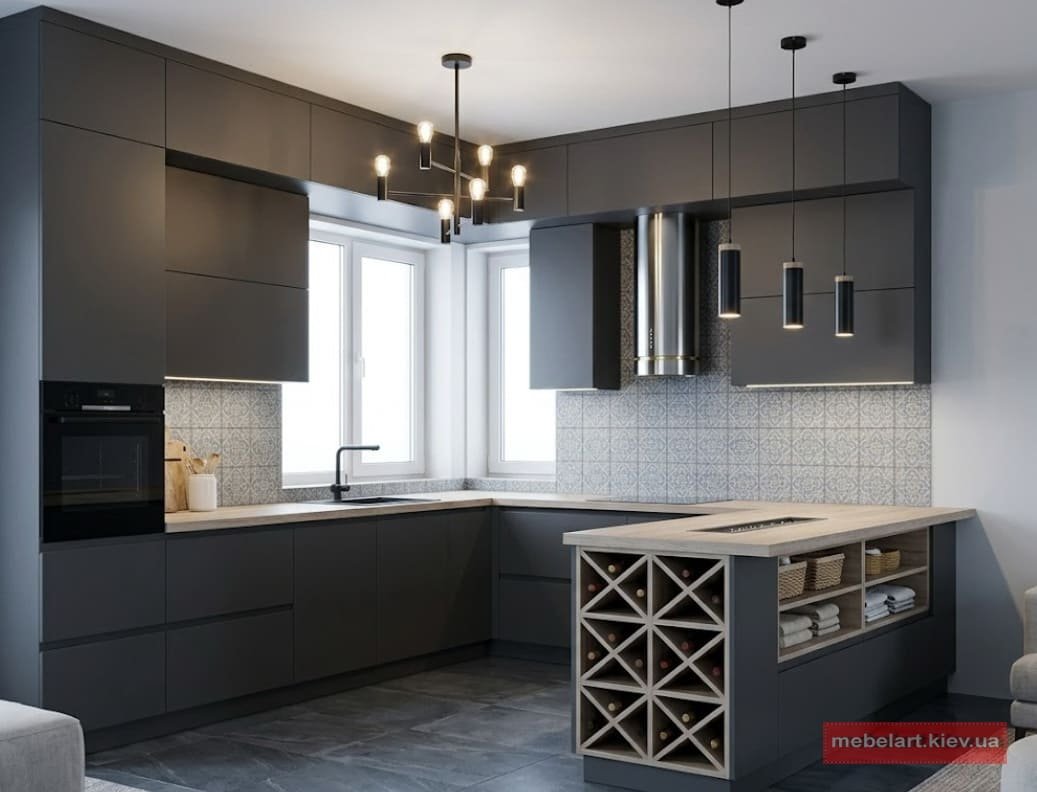 дизайн кухні в будинок