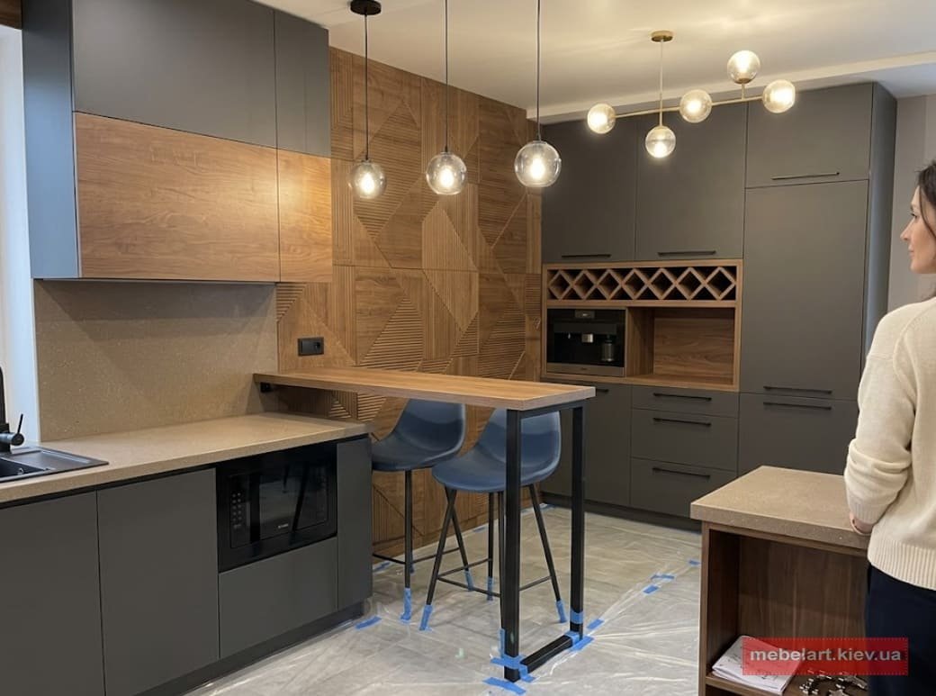 проект дерев'яної кухні