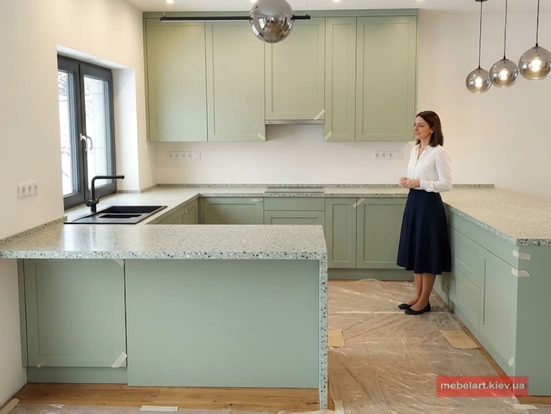 зонування простору кухні та їдальні