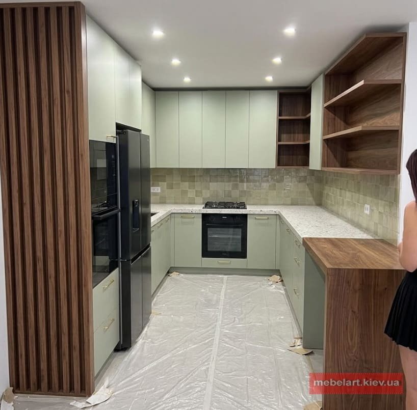 дизайн проєкт кутової кухні