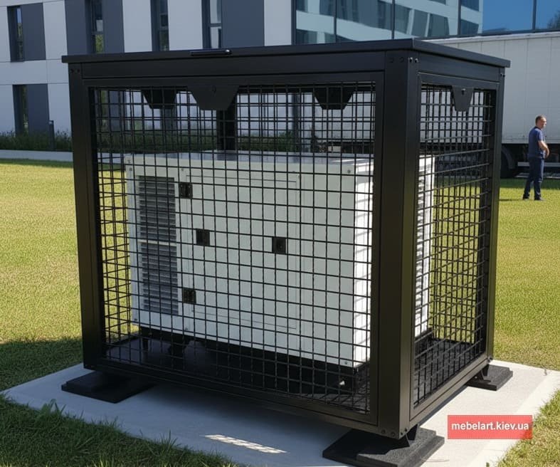Велика клітка-короб для захисту генератора Київ