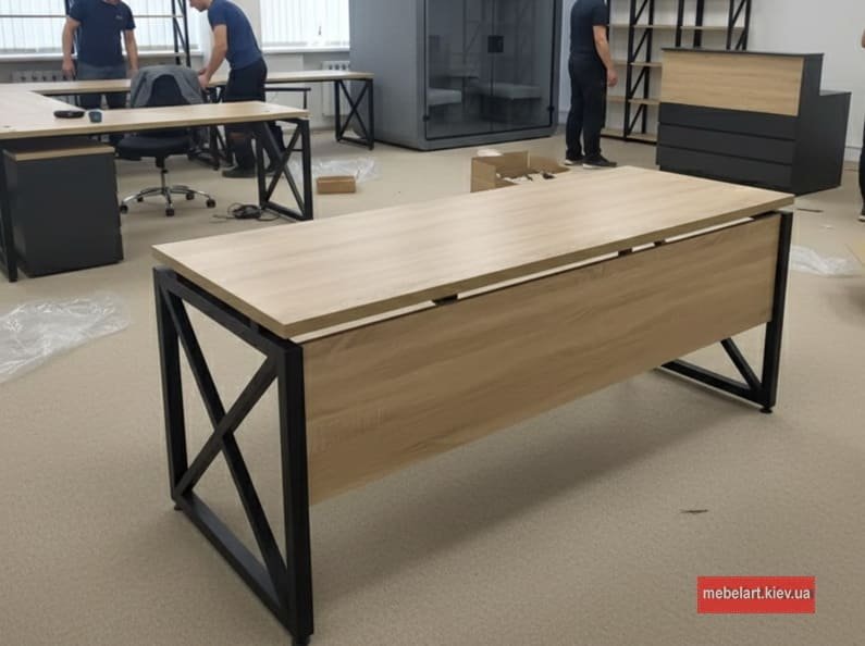 варианты стлов в стиле лофт из фанеры и металла