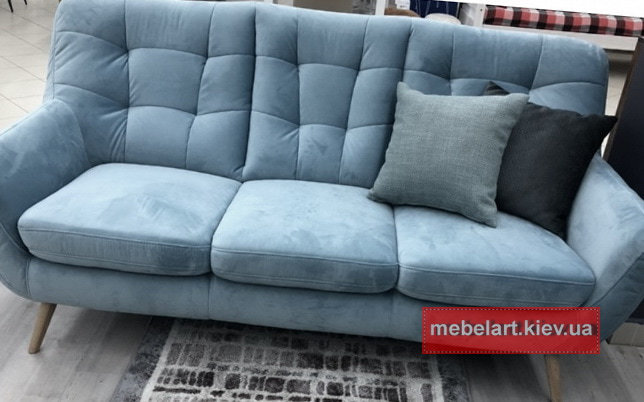 голубой диван кушетка под заказ