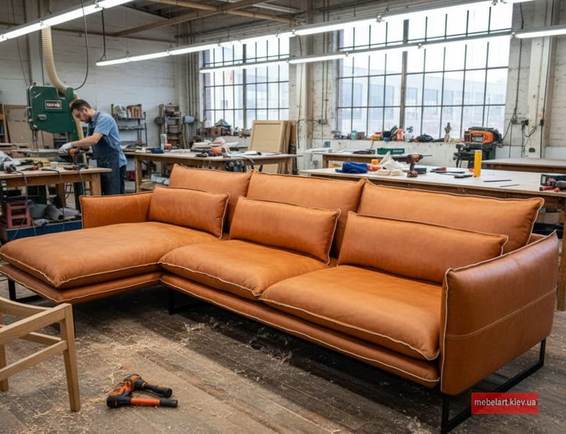  диван loft из натуральной кожи Одесса