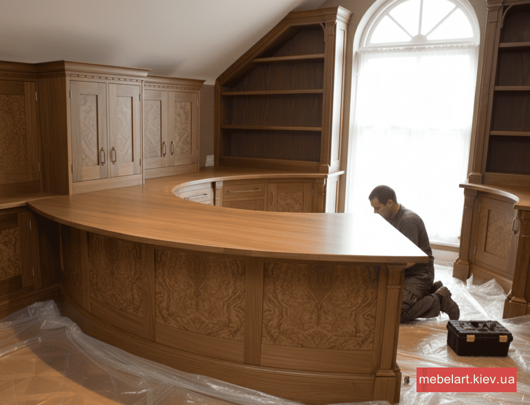 кабинетная мебель из натурального дерева